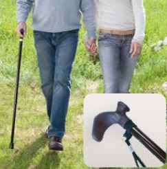 Aluminium-Gehstock
mit anatomischem Griff