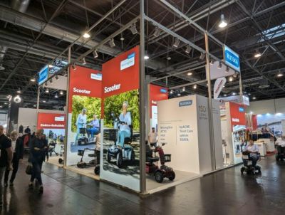 Der Messestand von RUSSKA / MovingStar auf der Rehacare 2024